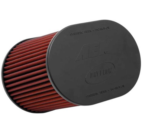 AEM Dryflow Air Filter Oval Straight 9in Base OS L x 5in Base OS W x 9.5in Top OS L x 6.75 OS Top W