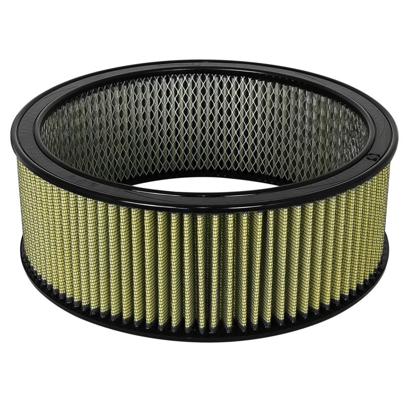 aFe MagnumFLOW Air Filters Round Racing PG7 A/F RR PG7 14OD x 12ID x 5H IN with E/M