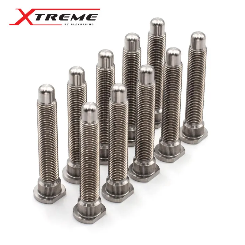 BLOX Racing Subaru Xtreme Titanium Wheel Studs 12 x 1.25mm - Set of 10 BLOX Racing Subaru Xtreme Titanium Wheel Studs 12 x 1.25mm - Set of 10