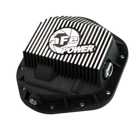 aFe Power Front Differential Cover 5/94-12 Ford Diesel Trucks V8 7.3/6.0/6.4/6.7L (td) Machined Fins