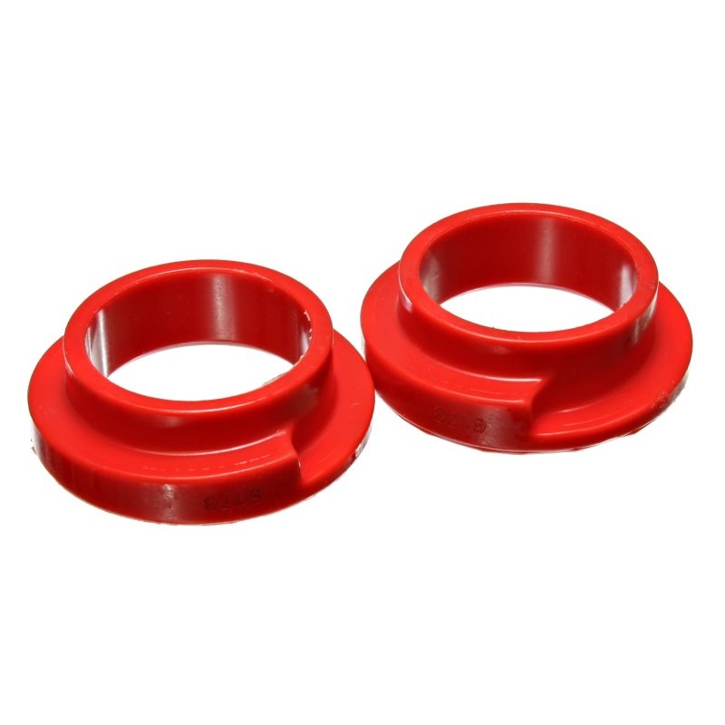 Energy Suspension Universal 2 1/8in ID 2 1/2in OD 5/8in H Red Coil Spring Isolators (2 per set)