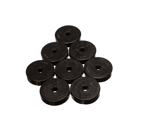 Energy Suspension Polyurethane Pad Set - 2 9/32in OD x 7/16in Hole ID x 1/2in Height - Round Black