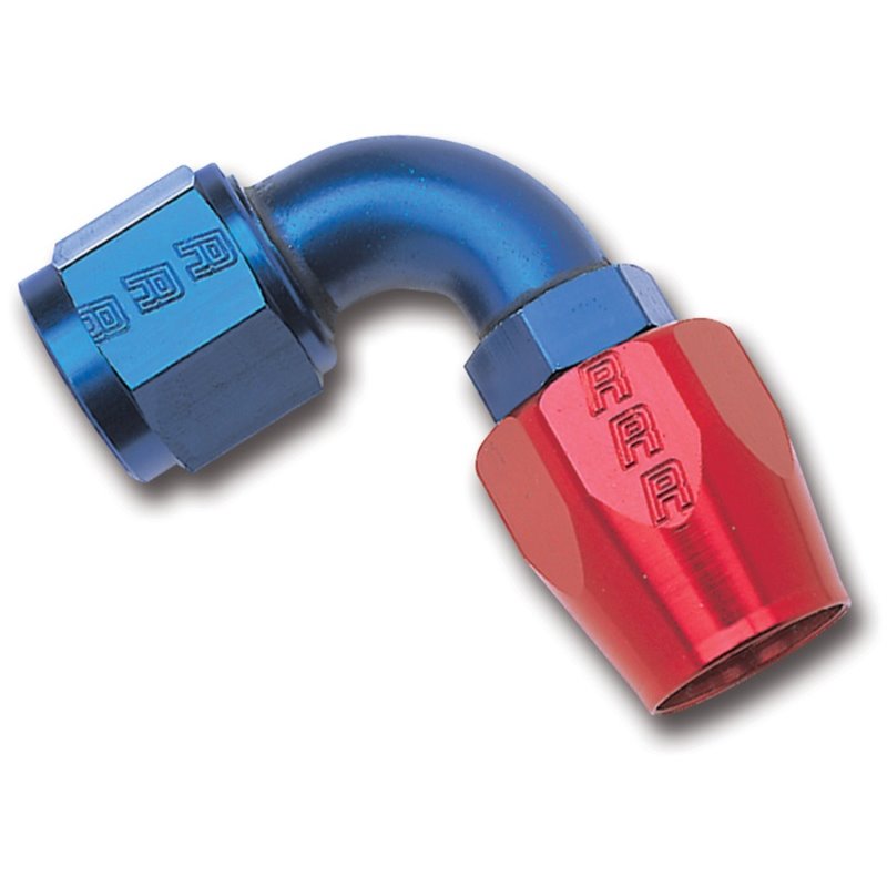 Russell Performance -16 AN Red/Blue 90 Degree Full Flow Hose End