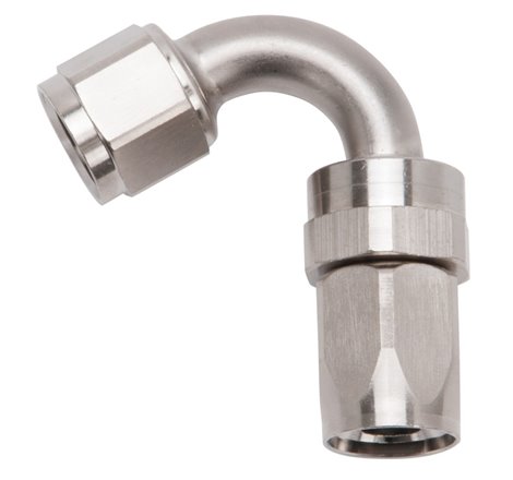 Russell Performance -8 AN Endura 120 Degree Full Flow Swivel Hose End (With 3/4in Radius)