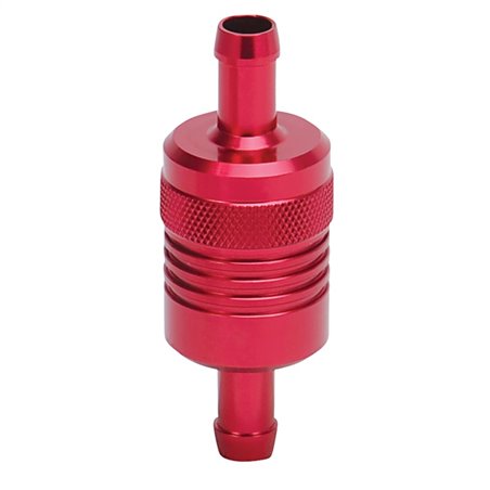 Russell Performance Red Street Fuel Filter (3in Length 1-1/8in diameter 3/8in inlet/outlet)