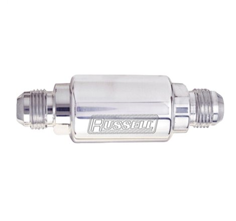 Russell Performance Polished Alum. (3-1/4in Length 1-1/4in dia. -8 x 3/8in male NPT inlet/outlet)