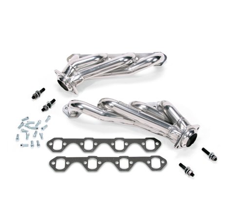 BBK 79-93 Mustang 5.0 Shorty Unequal Length Exhaust Headers - 1-5/8 Silver Ceramic