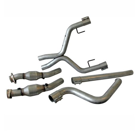 BBK 05-09 Mustang 4.0 V6 True Dual Cat Back Exhaust Conversion Kit With X pipe