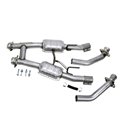 BBK 86-93 Mustang 5.0 High Flow H Pipe With Catalytic Converters - 2-1/2