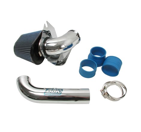 BBK 86-93 Mustang 5.0 Cold Air Intake Kit - Fenderwell Style - Chrome Finish