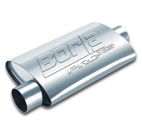 Borla Universal 4in x 9-1/2in x 14in Oval Center/Offset 3in Inlet/Outlet ProXS Muffler