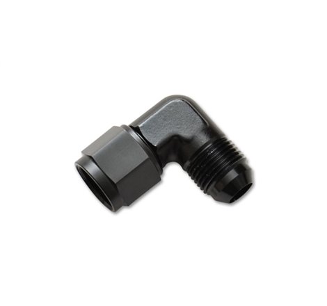 Vibrant -4AN Female to -4AN Male 90 Degree Swivel Adapter (AN to AN) - Anodized Black Only