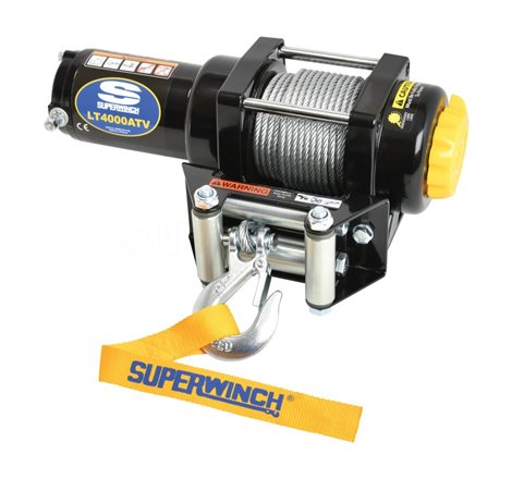 Superwinch 4000 LBS 12V DC 3/16in x 50ft Steel Rope LT4000 Winch