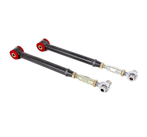 BMR 05-14 S197 Mustang On-Car Adj. Lower Control Arms / Rod End Combo (Poly) - Black Hammertone