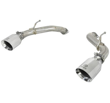 aFe POWER Takeda 2.5in 304 SS Axle-Back Exhaust w/ Polished Tips 17-19 Infiniti Q60 V6-3.0L (tt)