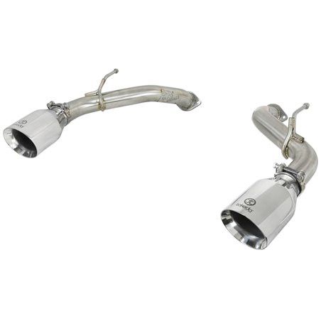 aFe POWER Takeda 2.5in 304 SS Axle-Back Exhaust w/ Polished Tips 17-19 Infiniti Q60 V6-3.0L (tt)