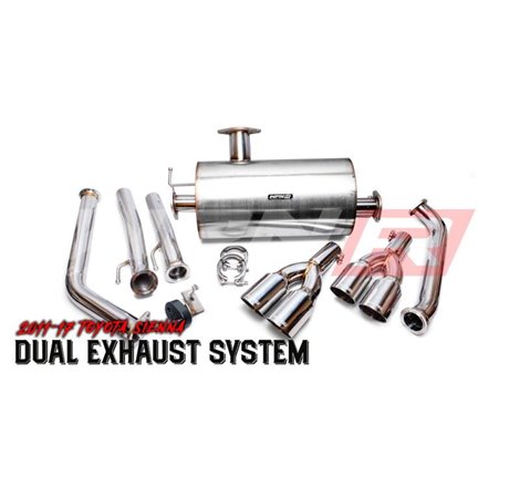 Weapon R 11-17 Toyota Sienna 3.5L Axle Back Exhaust w/Straight Cut Tips