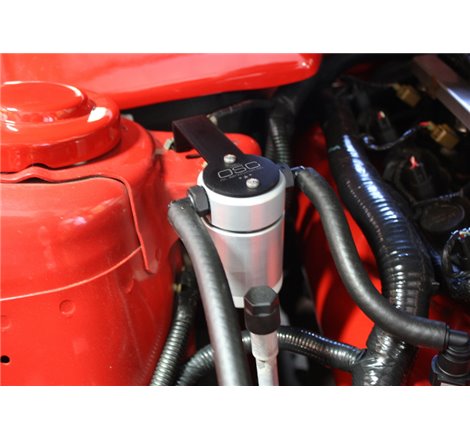 J&L 05-10 Ford Mustang GT/Bullitt/Saleen Passenger Side Oil Separator 3.0 - Clear Anodized