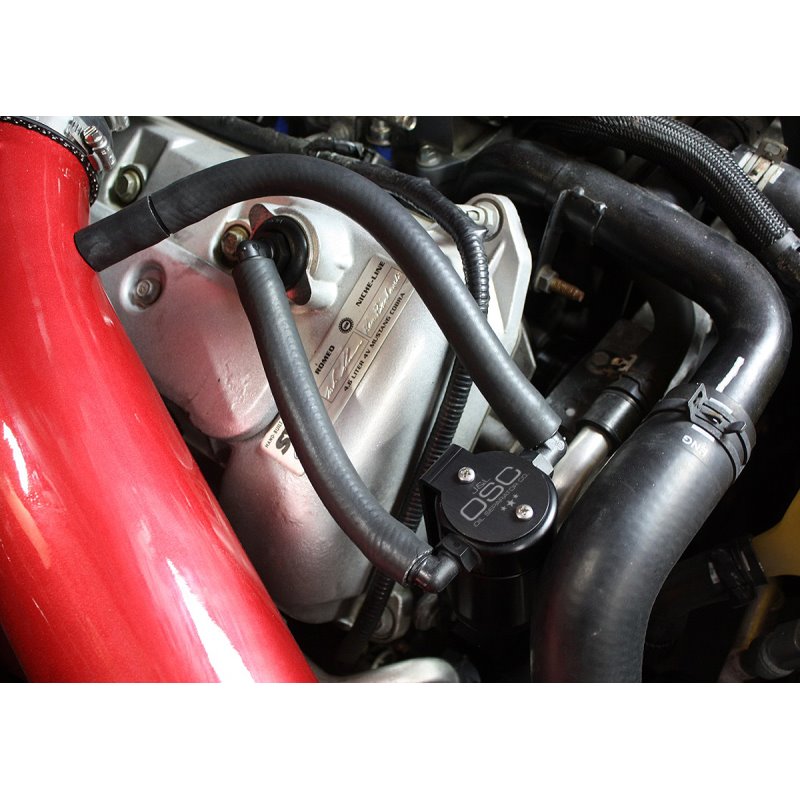 J&L 99-04 Ford Mustang SVT Cobra Passenger Side Oil Separator 3.0 - Black Anodized