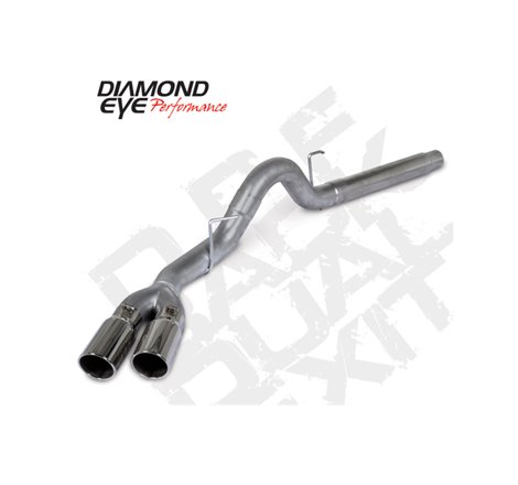 Diamond Eye 18-19 Ford 3.0L Powrstrke F150 - 4in 409SS DPF Back Kit Sprt Dual w/Tips 4512BRA-DE