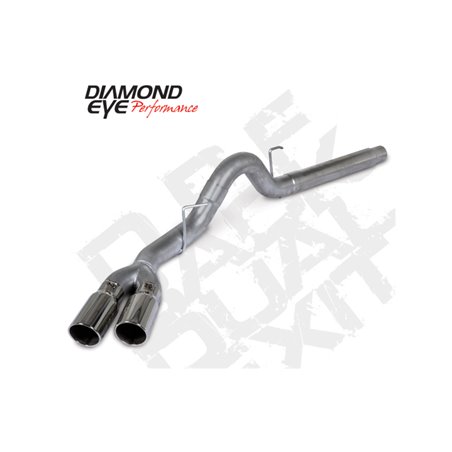 Diamond Eye 18-19 Ford 3.0L Powrstrke F150 - 4in 409SS DPF Back Kit Sprt Dual w/Tips 4512BRA-DE