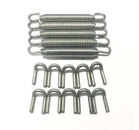 Ticon Industries Black Silicone Titanium Spring Tab and Spring Kit (10 Tabs/5 Springs) - 5 Pack