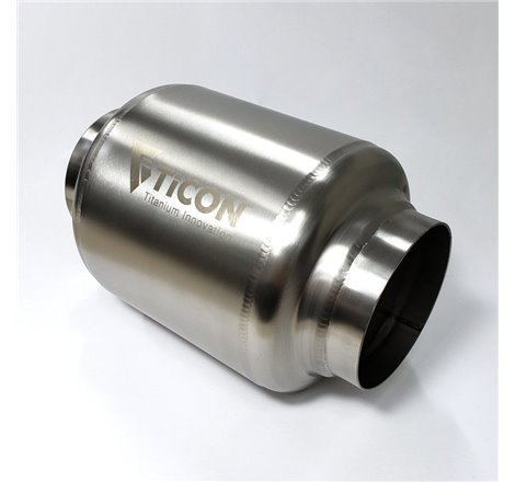 Ticon Industries 7in OAL 3.0in In/Out Ultralight Titanium Muffler