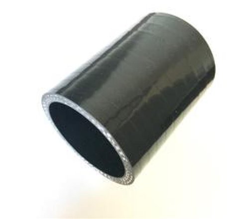 Ticon Industries 4-Ply Black 2.0in Straight Silicone Coupler