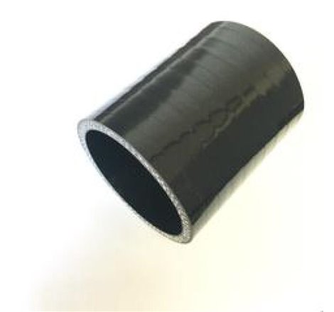 Ticon Industries 4-Ply Black 2.25in Straight Silicone Coupler