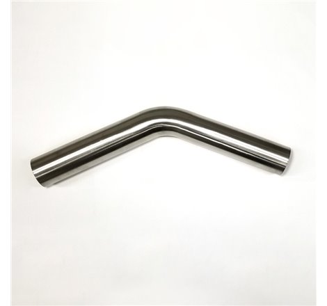 Stainless Bros 1.25in Diameter 1.5D / 1.875in CLR 45 Degree Bend 6.5in leg/6.5in leg Mandrel Bend