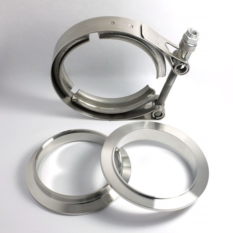 Stainless Bros 2.0in 304SS V-Band Assembly - 2 Flanges/1 Clamp