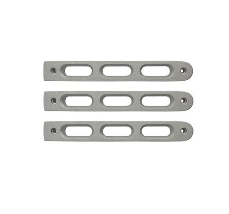 DV8 Offroad 2007-2018 Jeep JK Silver Slot Style Door Handle Inserts - Set Of 3