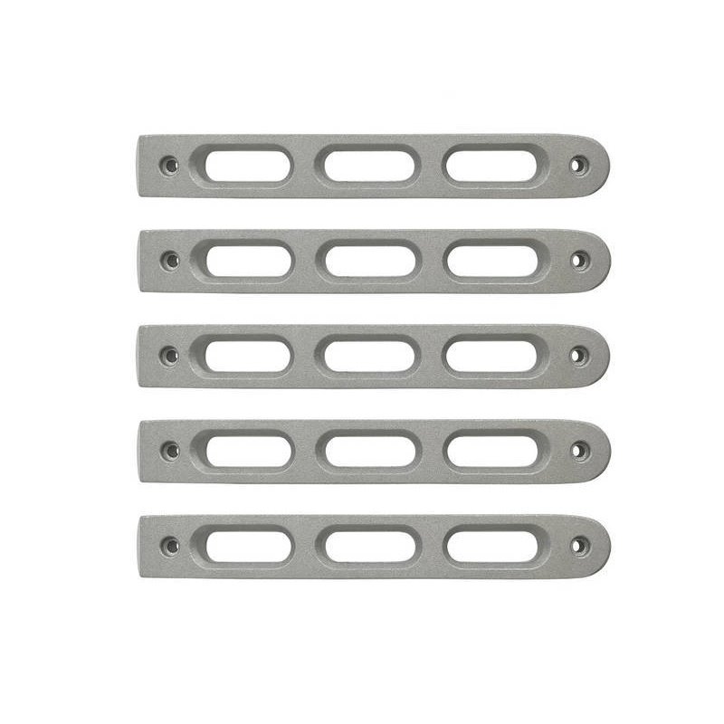 DV8 Offroad 2007-2018 Jeep JK Silver Slot Style Door Handle Inserts - Set Of 5