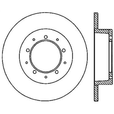 StopTech 74-11 Land Rover Defender Cryo Slotted Sport Rear Right Brake Rotor