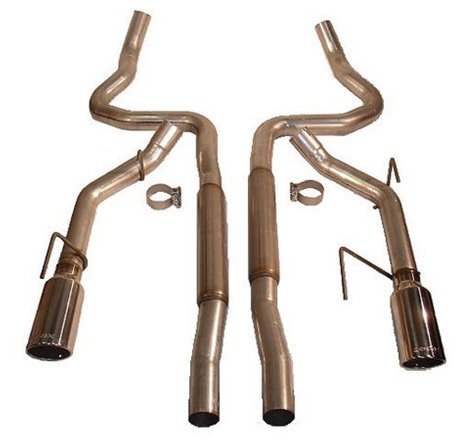 ROUSH 2005-2009 Ford Mustang GT/GT500 Enhanced Sound Dual Cat-Back Exhaust Kit
