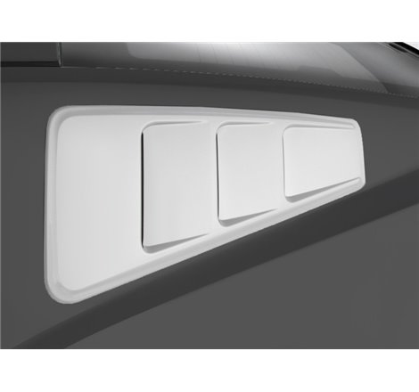 ROUSH 2010-2014 Ford Mustang Unpainted Quarter Window Louver Kit