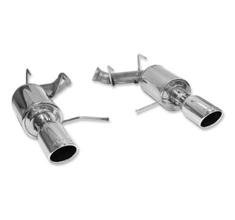 ROUSH 2011-2014 Ford Mustang V8 Enhanced Sound Dual Axle-Back w/ Round Tips