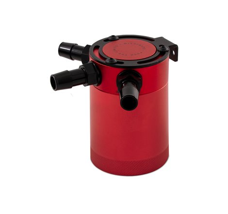 Mishimoto Compact Baffled Oil Catch Can 3-Port - Red