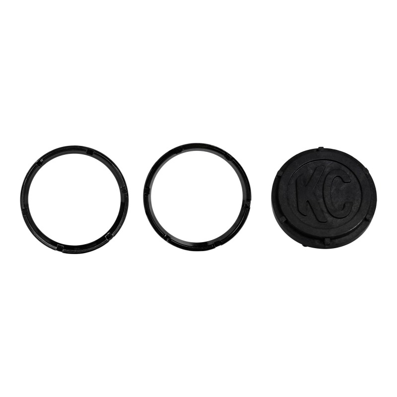 KC HiLiTES FLEX Series Colored Bezel Rings (2 Pack) - Black