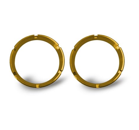 KC HiLiTES FLEX Series Colored Bezel Rings (2 Pack) - Gold