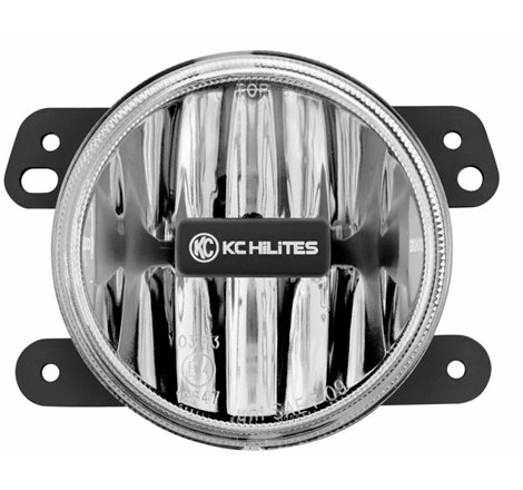 KC HiLiTES 10-18 Jeep JK 4in. Gravity G4 LED Light 10w SAE/ECE Clear Fog Beam (Single)