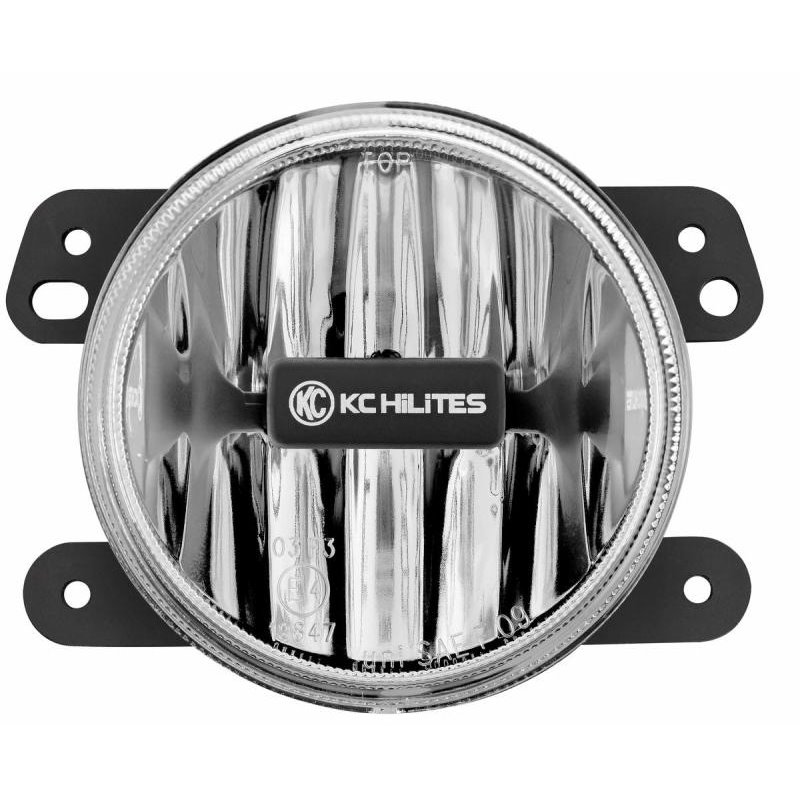 KC HiLiTES 10-18 Jeep JK 4in. Gravity G4 LED Light 10w SAE/ECE Clear Fog Beam (Single)