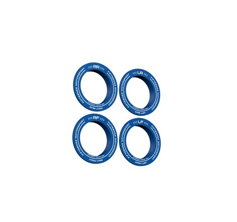fifteen52 Holeshot RSR Center Ring - Corner Designation Set of Four - Blue