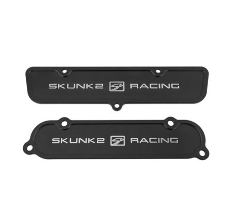Skunk2 Black Anodized Billet 6061 Aluminum Intake & Exhaust Port Covers - K-Series Cylinder Heads