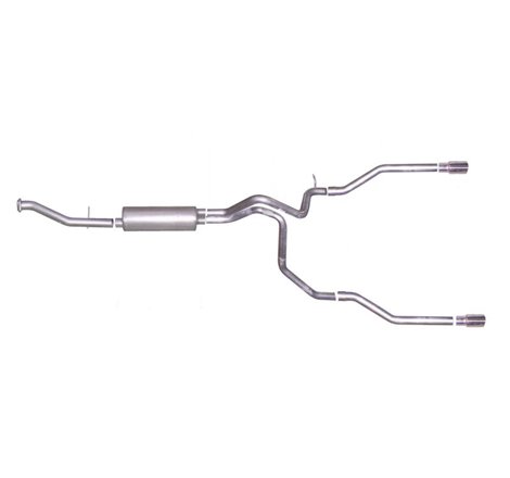 Gibson 02-05 Chevrolet Avalanche 1500 Base 5.3L 2.25in Cat-Back Dual Split Exhaust - Aluminized