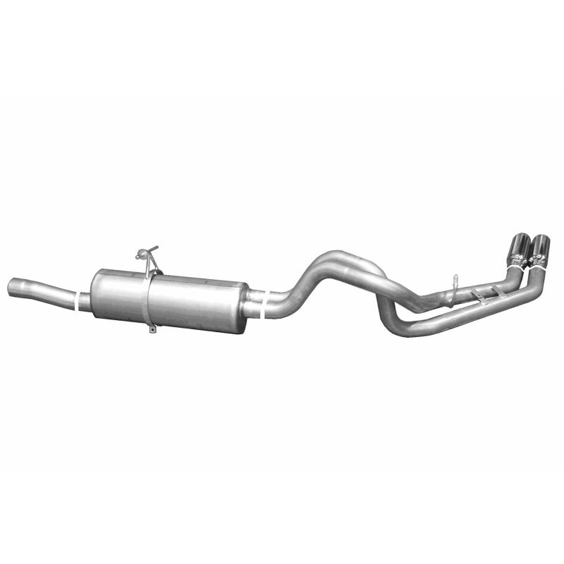 Gibson 99-04 Ford F-250 Super Duty Lariat 6.8L 2.5in Cat-Back Dual Sport Exhaust - Aluminized