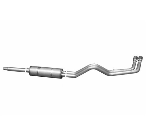 Gibson 87-92 Ford F-150 Custom 4.9L 2.5in Cat-Back Dual Sport Exhaust - Aluminized