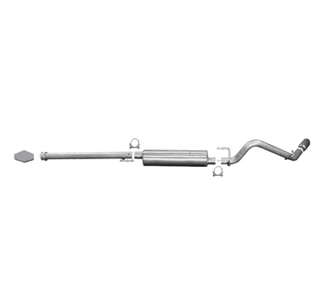 Gibson 05-13 Toyota Tacoma Base 4.0L 2.5in Cat-Back Single Exhaust - Aluminized