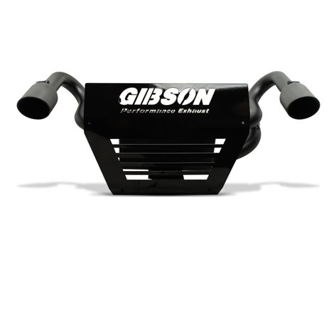 Gibson 16-18 Polaris RZR XP Turbo EPS Base 2.25in Dual Exhaust - Black Ceramic