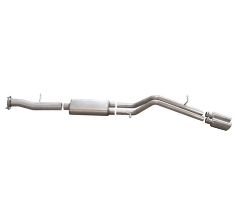 Gibson 08-09 Hummer H2 Base 6.2L 2.25in Cat-Back Dual Sport Exhaust - Stainless